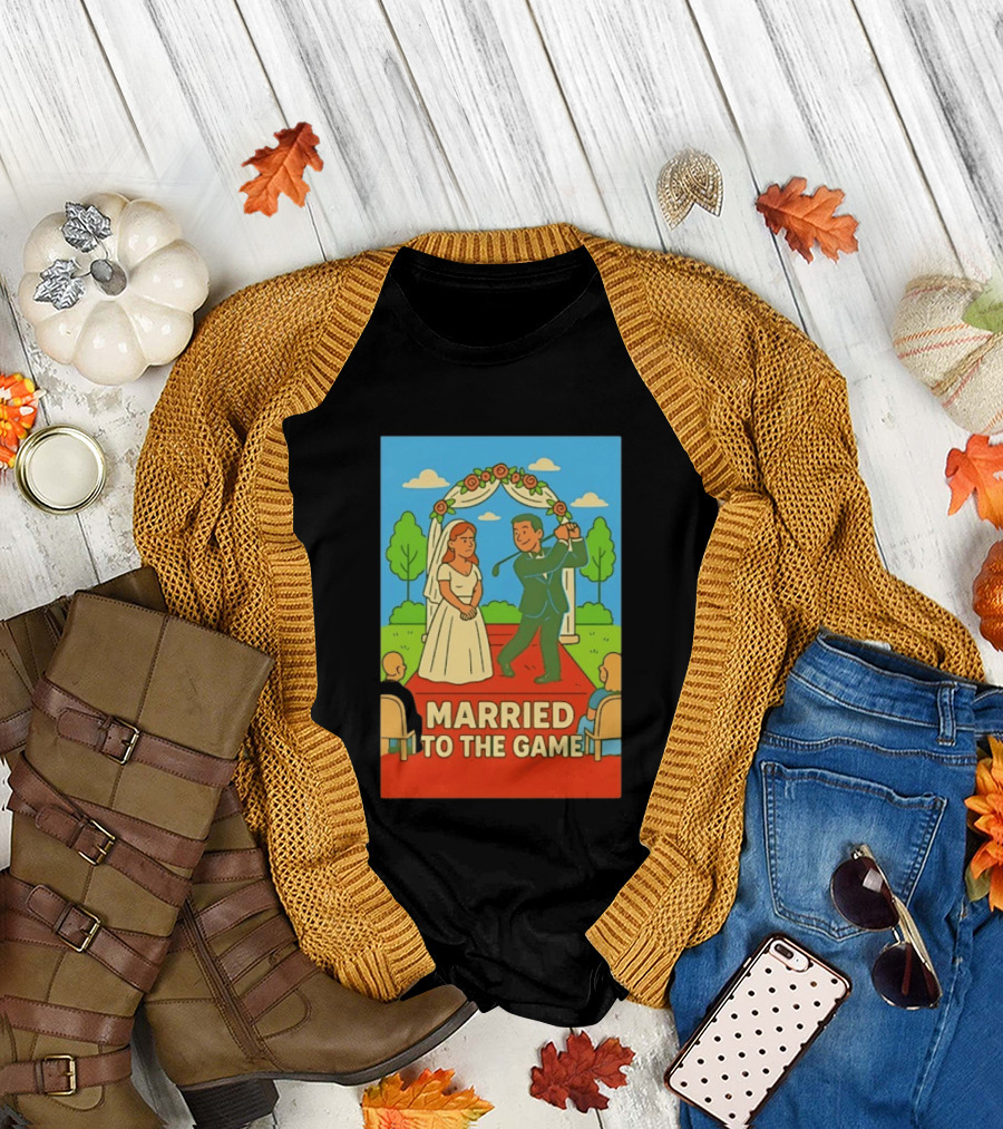 Married To The Game Groom Golfing At Wedding T-Shirt