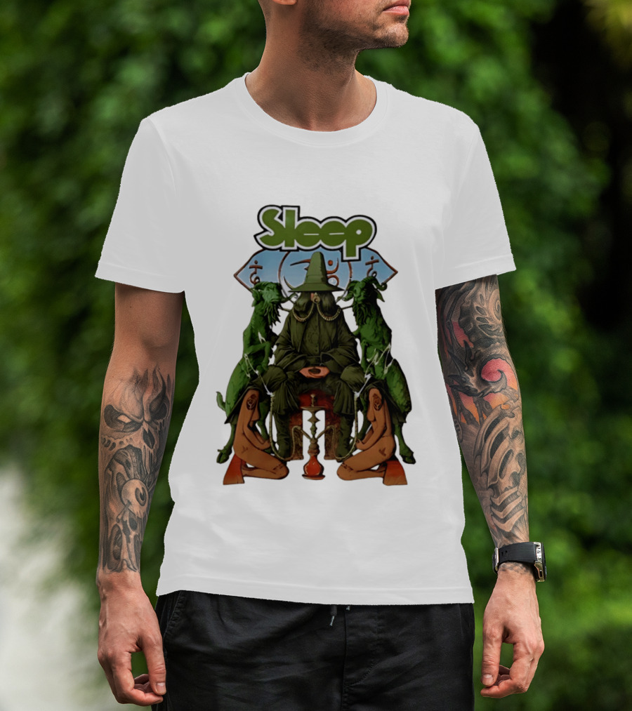 Sleep Band Wizard Hookah Goat Stoner Rock Psychedelic T-Shirt