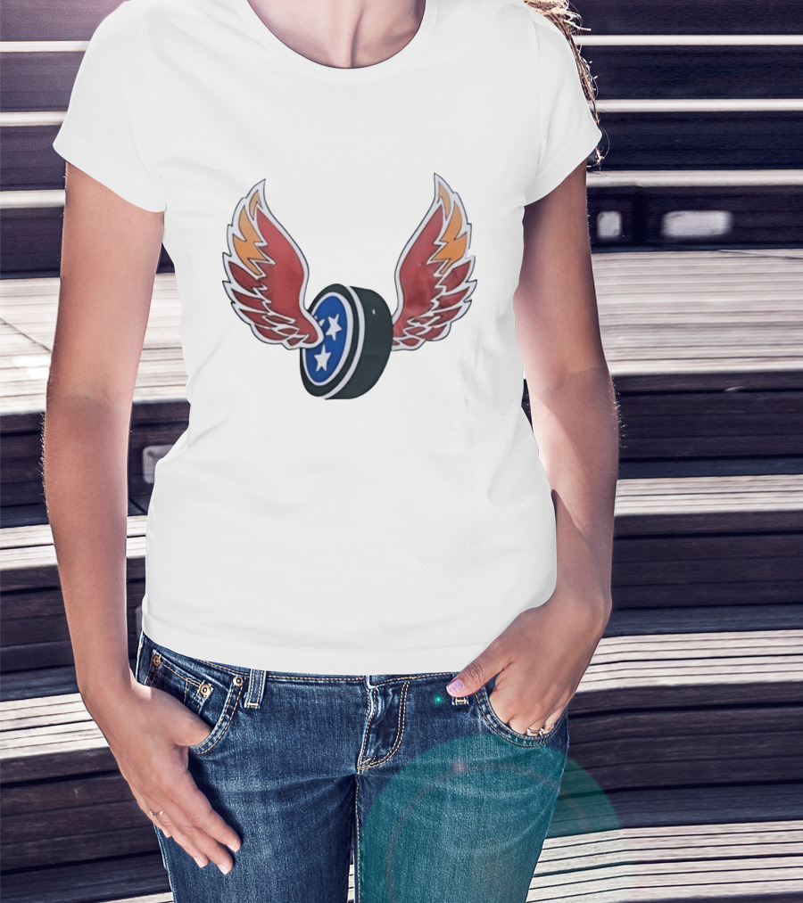 Tennessee Winged Puck Stars Hockey T-Shirt
