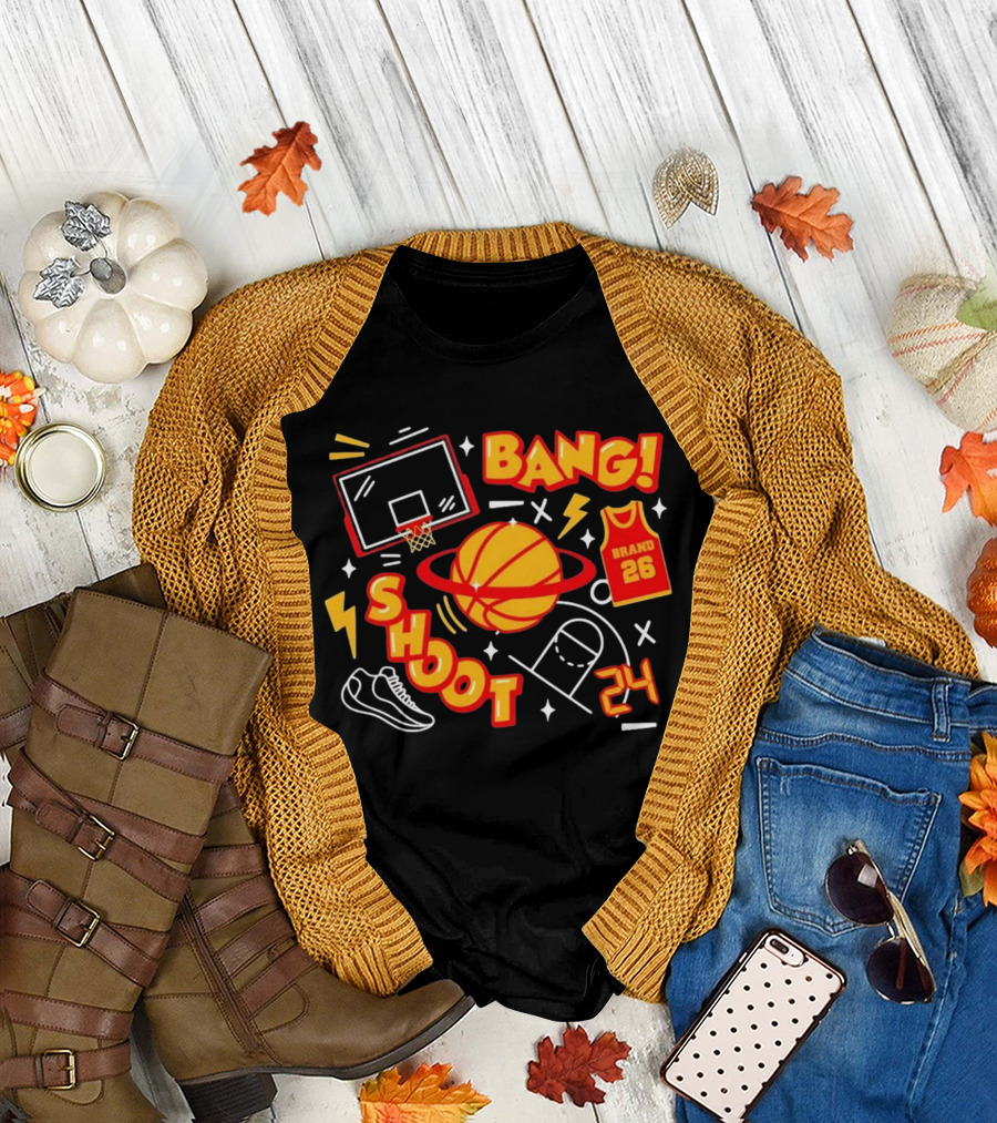 Bang Shoot Basketball Brand 26 Jersey Hoop 24 Sport Athletic T-Shirt