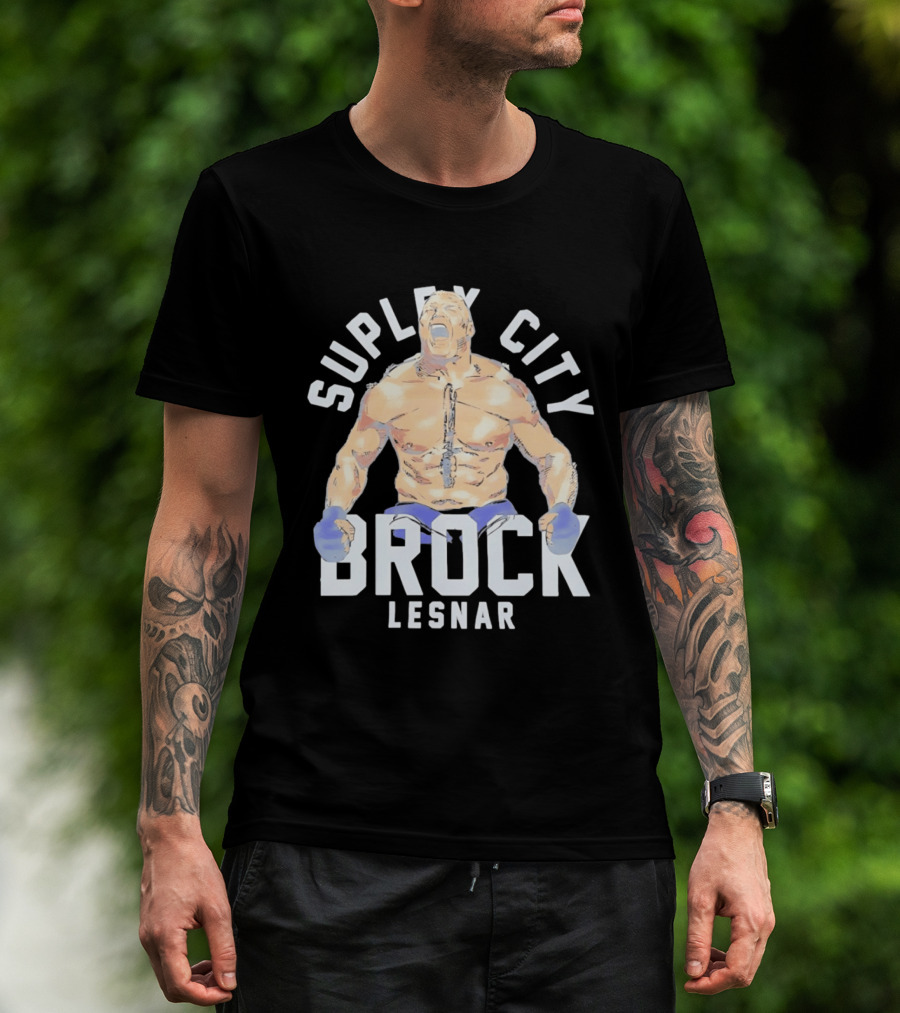 Brock Lesnar Suplex City The Beast Incarnate WWE Wrestling T-Shirt