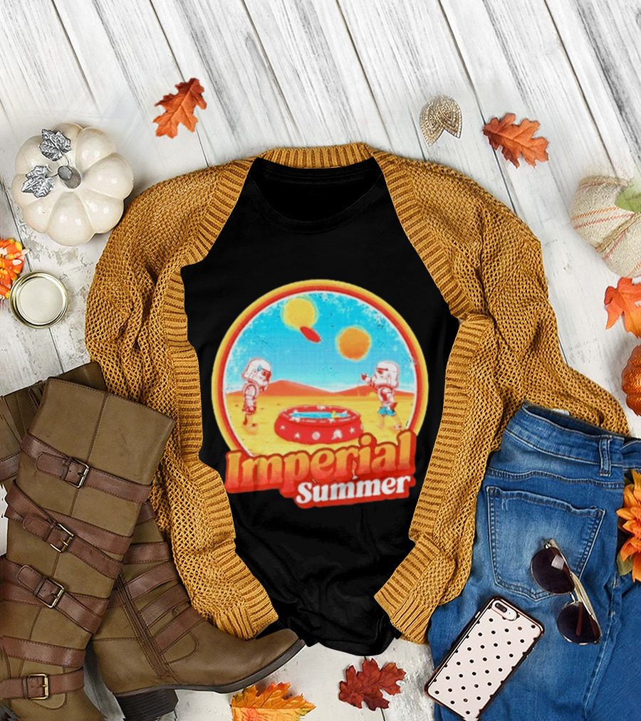 Summer Fun Star Wars Stormtrooper Imperial Beach Scene T-Shirt