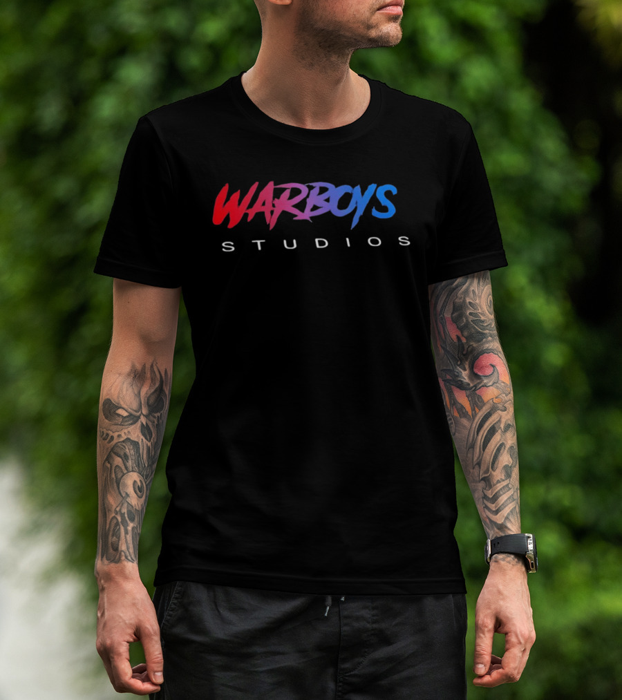 Warboys Studios Red And Blue Branding T-Shirt