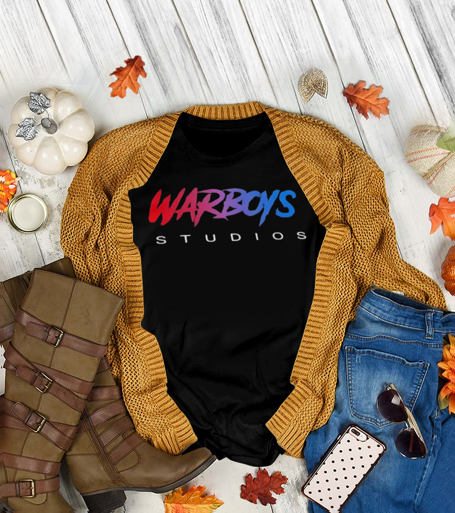 Warboys Studios Red And Blue Branding T-Shirt