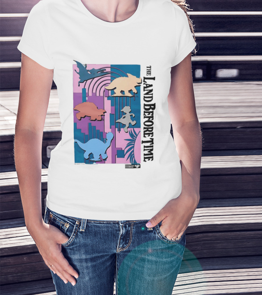 The Land Before Time Littlefoot Cera Petrie Ducky Spike T-Shirt