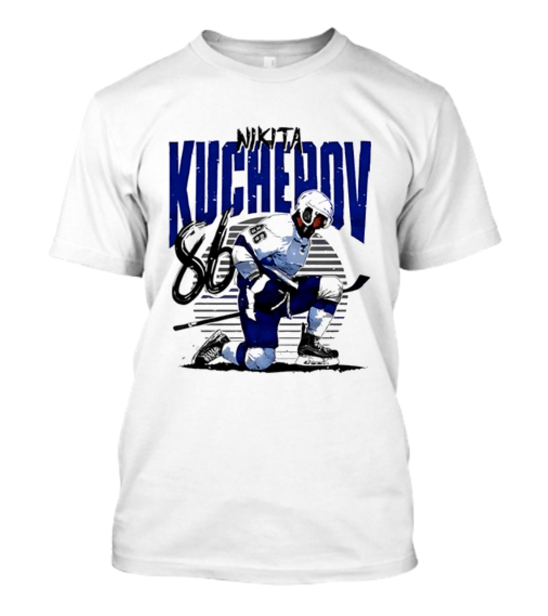 Nikita Kucherov 86 Tampa Bay Lightning Hockey Celebration T-Shirt