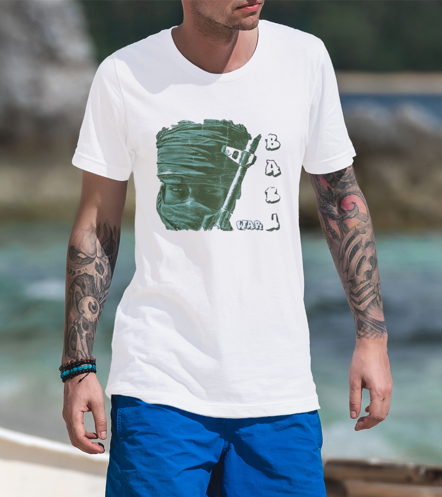 War Baby Soldier With Rifle And Turban T-Shirt