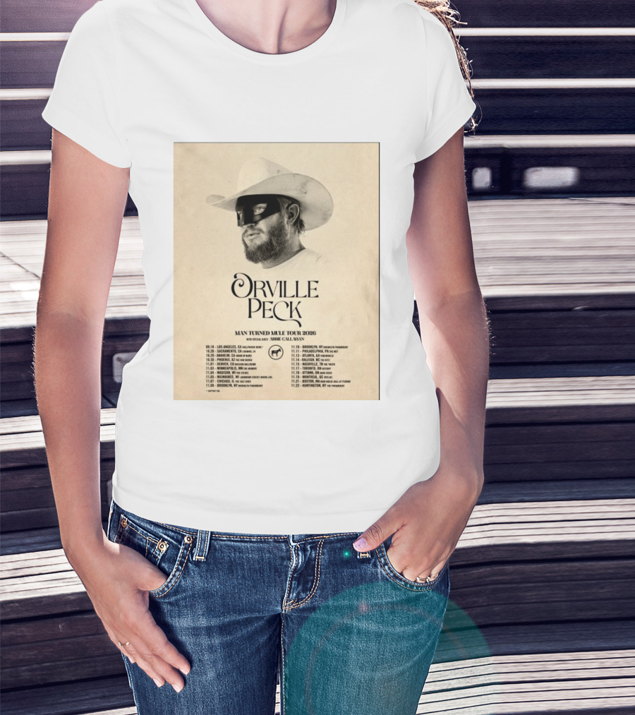 Orville Peck Man Turned Mule Tour 2026 Special Guest Abbie Callahan Concert Dates And Locations T-Shirt