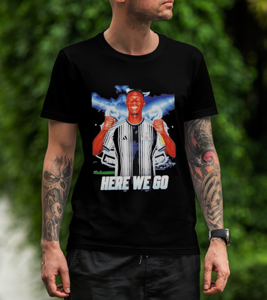 Aladji Bamba Newcastle United Here We Go T-Shirt
