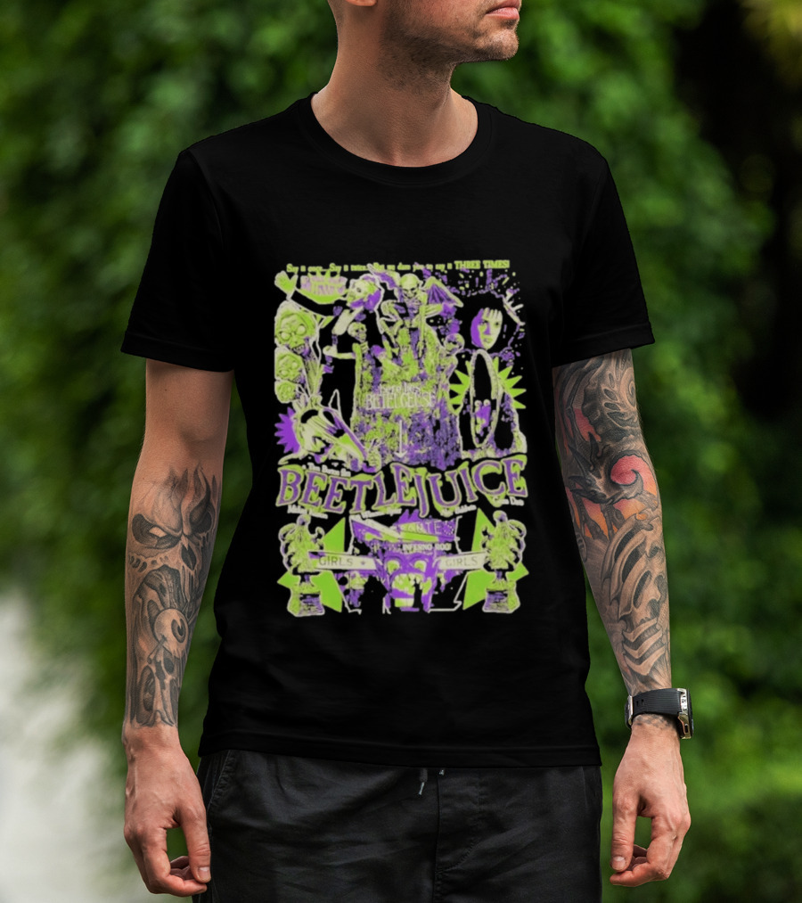 Betelgeuse Beetlejuice Say Once Three Times Rest In Peace Inferno Room Girls T-Shirt