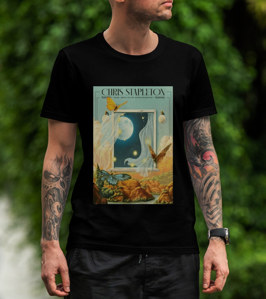 Chris Stapleton Featuring The Gorge July 24 2026 With Margo Price And The Mavericks The Knock3 T-Shirt