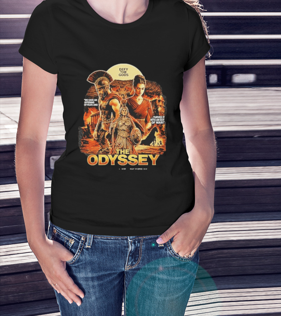 The Odyssey Defy The Gods Greek Mythology Warrior Achilles Helen Of Troy T-Shirt