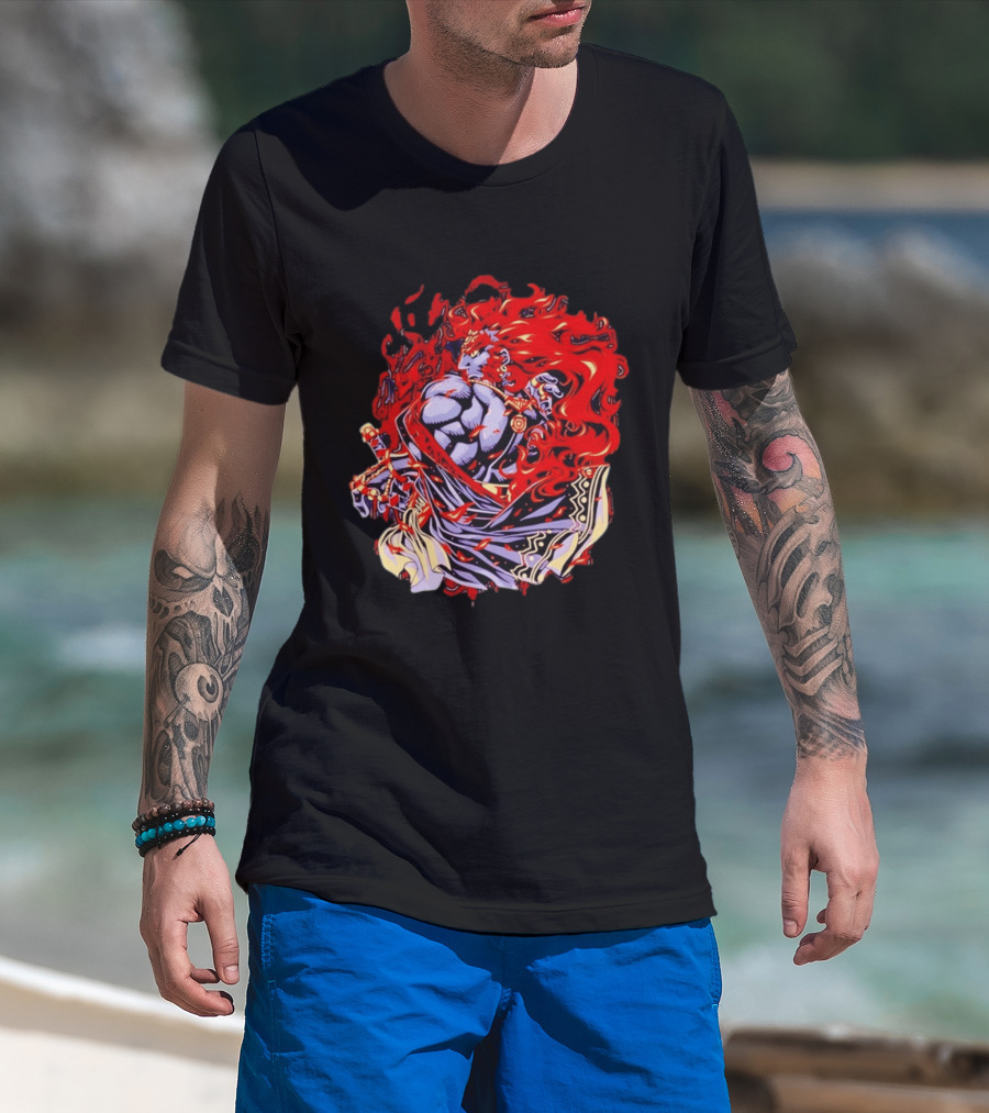Ganondorf The Legend Of Zelda Dark King Of Gerudo Desert Fire Power T-Shirt