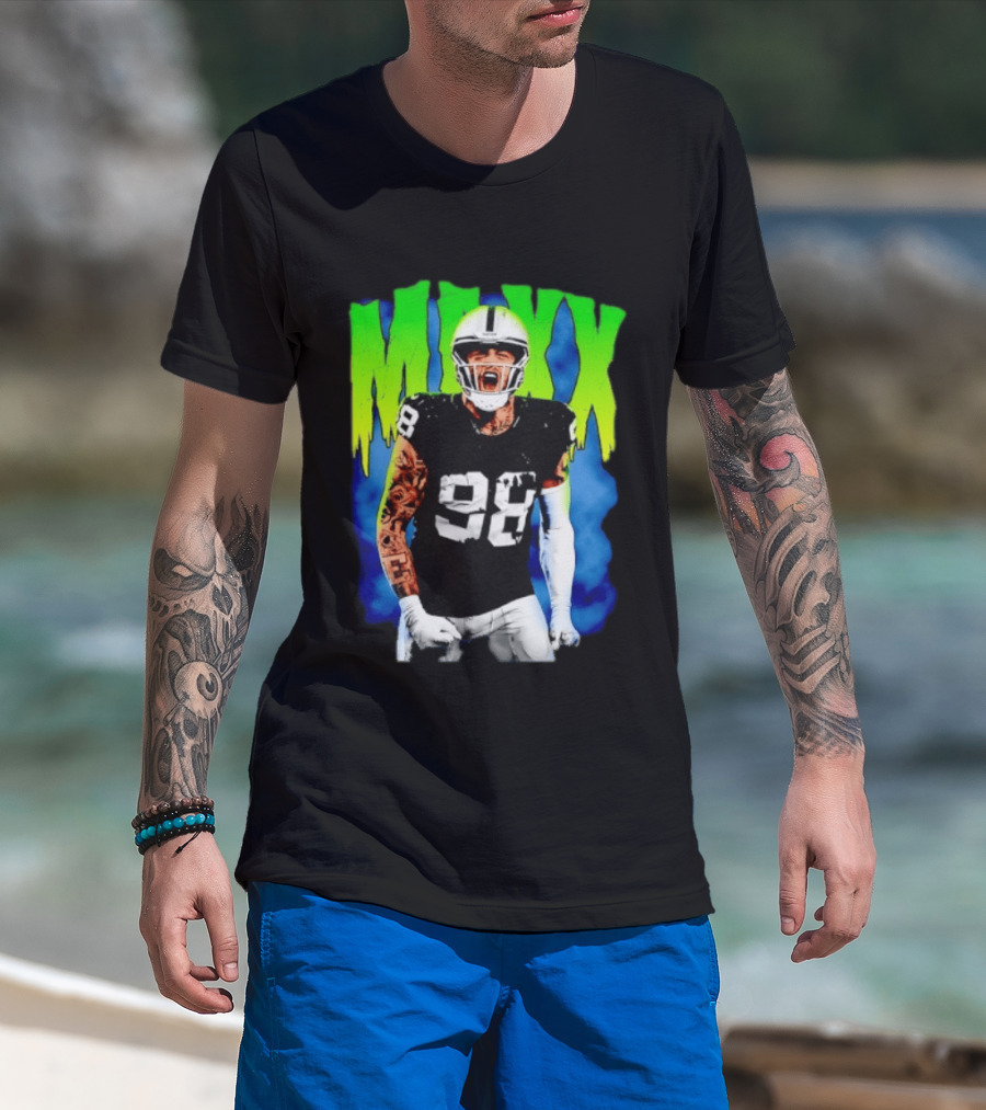 Maxx Crosby 98 Las Vegas Raiders Football Player Jersey T-Shirt