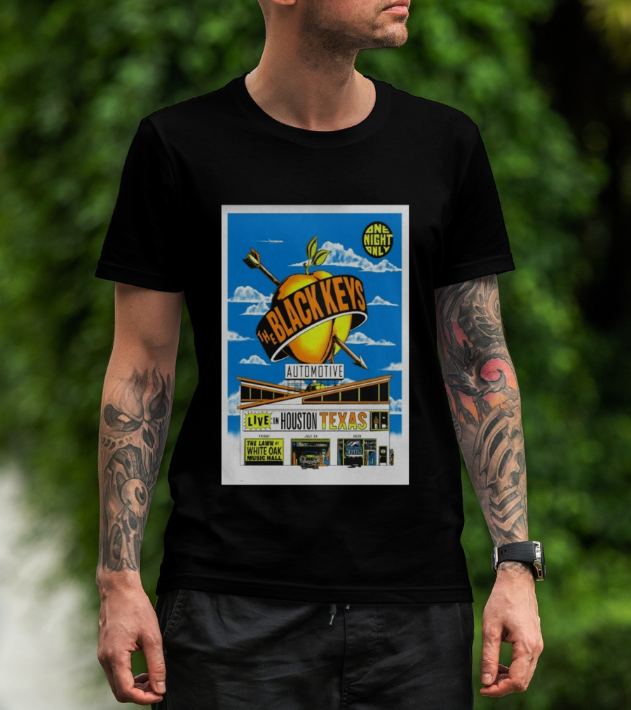 The Black Keys Live Houston Texas July 24 2026 One Night Only White Oak Music Hall T-Shirt