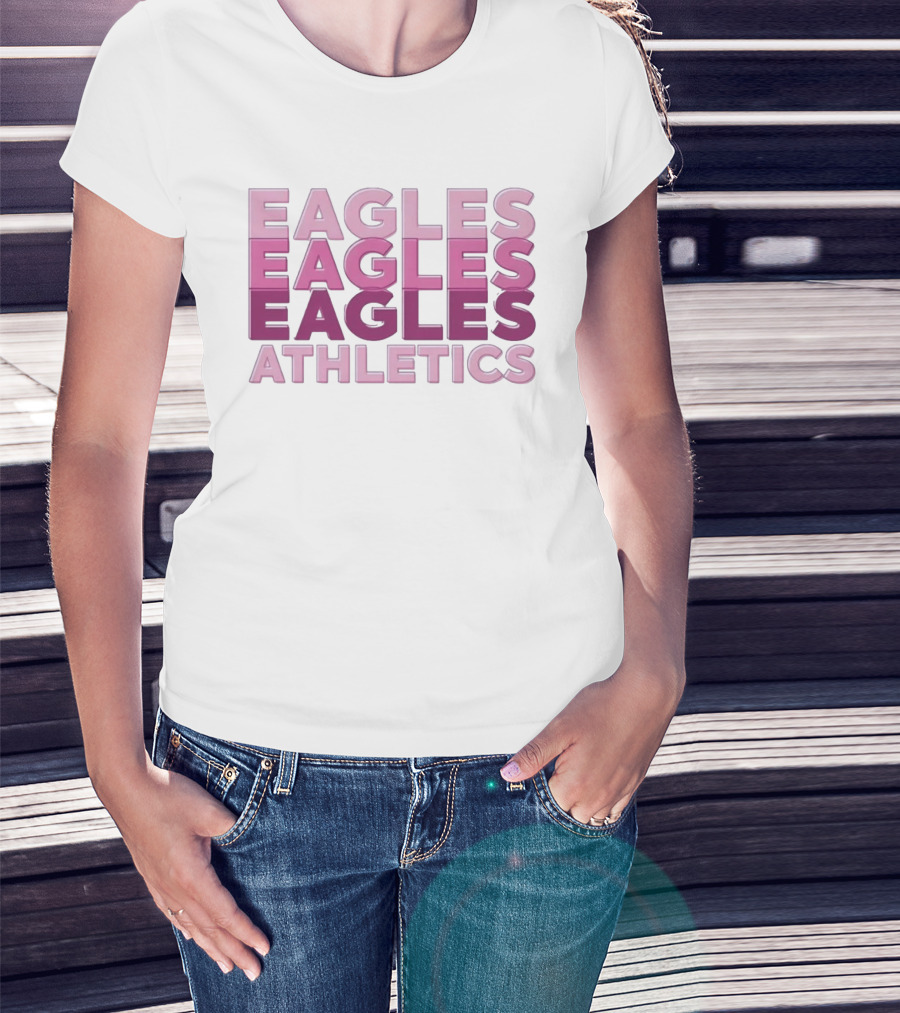Eagles Athletics Pink Ombré T-Shirt