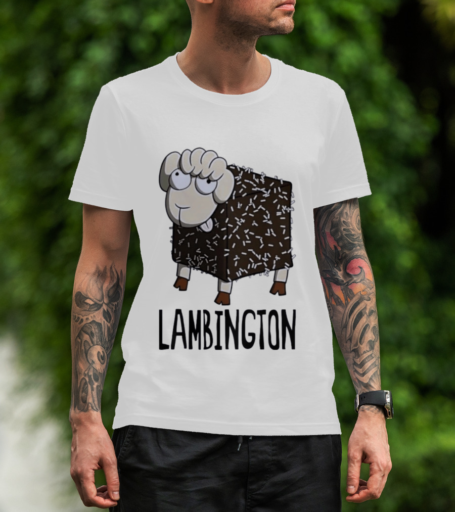Lambington Sheep Treat Food Pun T-Shirt