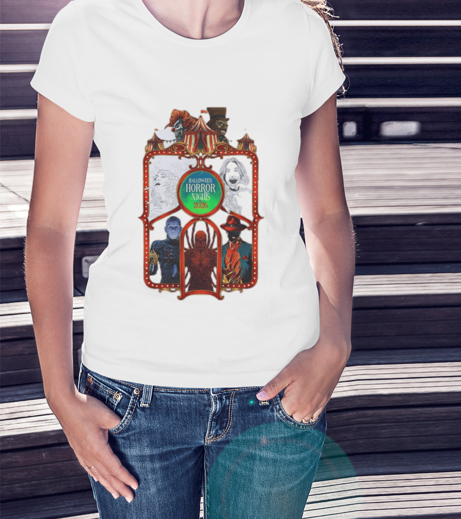 Halloween Horror Nights 2026 Universal Studios Characters Carnival T-Shirt