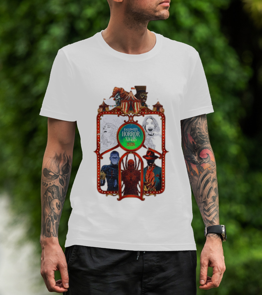 Halloween Horror Nights 2026 Universal Studios Characters Carnival T-Shirt