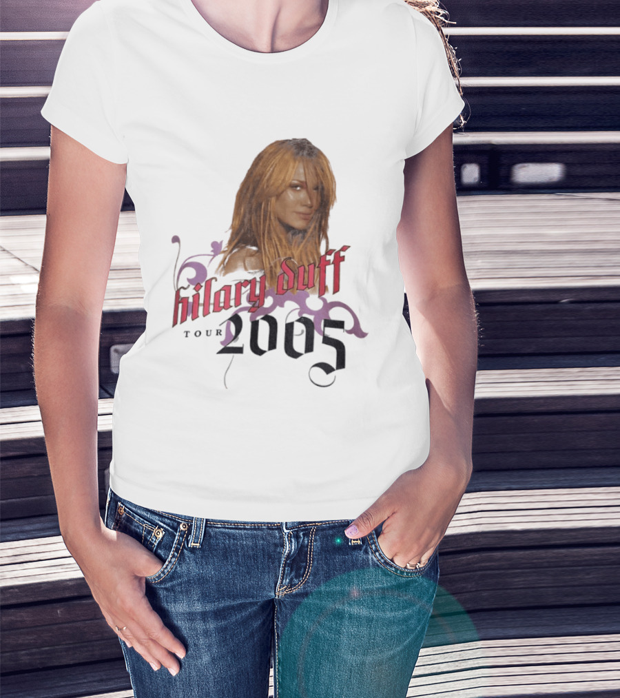 Hilary Duff Tour 2005 Y2K Vintage Style Nostalgia Pop T-Shirt