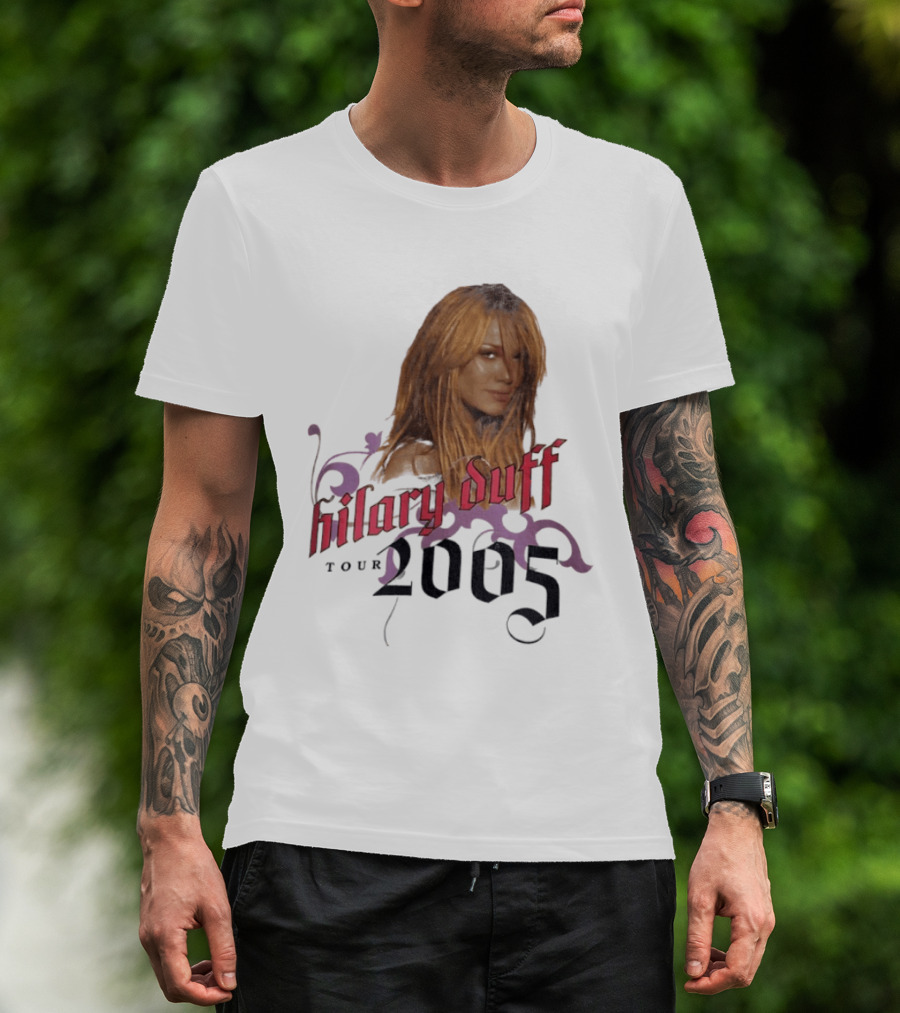 Hilary Duff Tour 2005 Y2K Vintage Style Nostalgia Pop T-Shirt