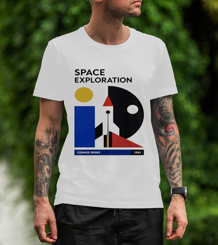 Space Exploration 1961 Cosmos Series Retro Geometric T-Shirt