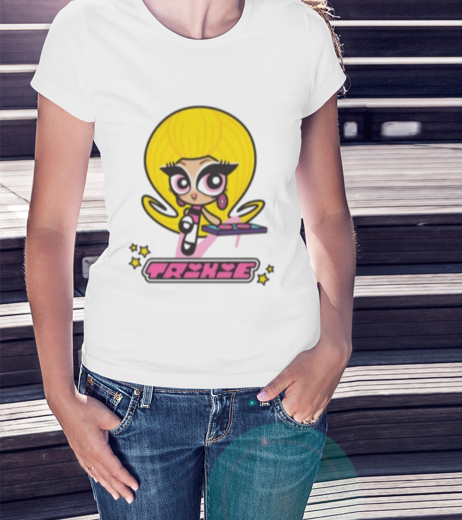 Trixie Mattel Spd Babydoll Pink Cartoon Character Stars T-Shirt