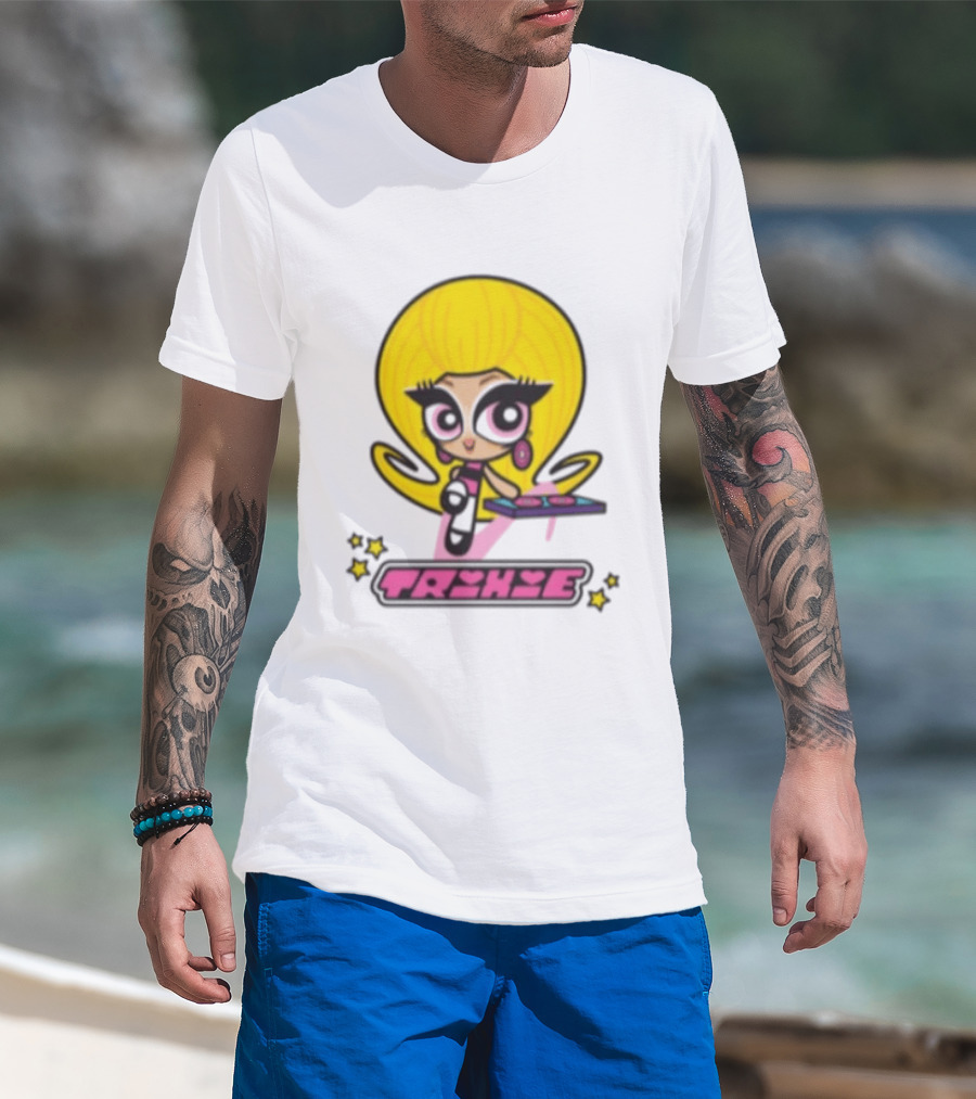 Trixie Mattel Spd Babydoll Pink Cartoon Character Stars T-Shirt