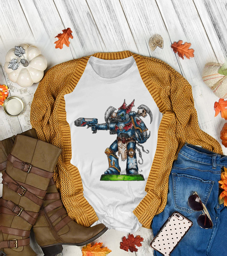 Warhammer 40K Night Lords Chaos Space Marine By Niklas Wistedt T-Shirt