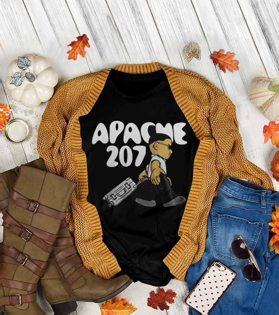 Apache 207 Arena Tour 2026 Zusatzshows Limited Edition Black Cartoon T-Shirt