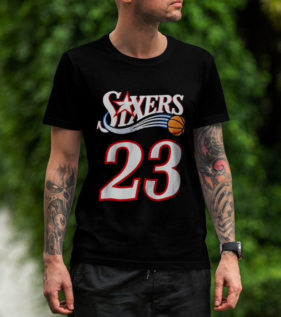 Philadelphia 76ers Number 23 Sixers Basketball Jersey T-Shirt