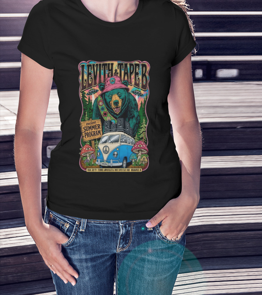 Levity & Tape B Present Summer Program 2026 White River State Park Indianapolis T-Shirt