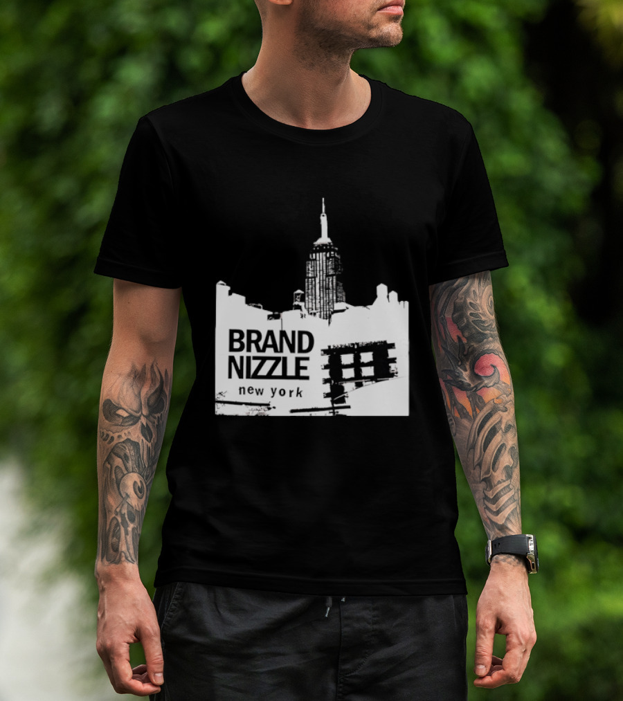 BRAND NIZZLE New York Empire State Building Skyline T-Shirt