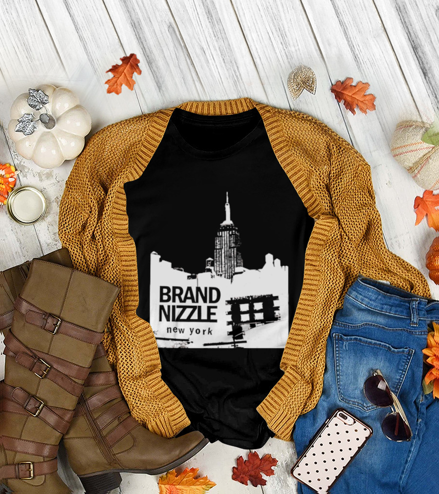BRAND NIZZLE New York Empire State Building Skyline T-Shirt