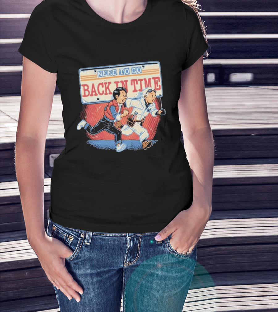 Need To Go Back In Time Retro Adventure T-Shirt