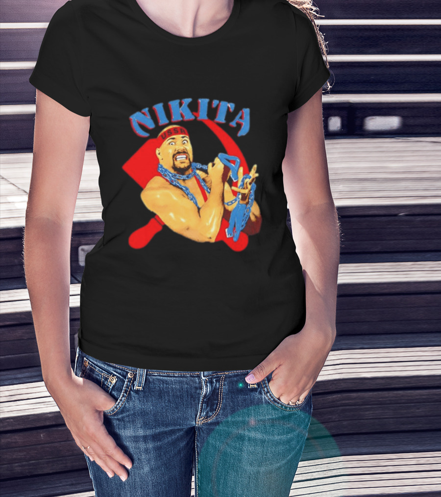 Nikita Koloff USSR Hammer And Sickle NWA Wrestling Pro T-Shirt