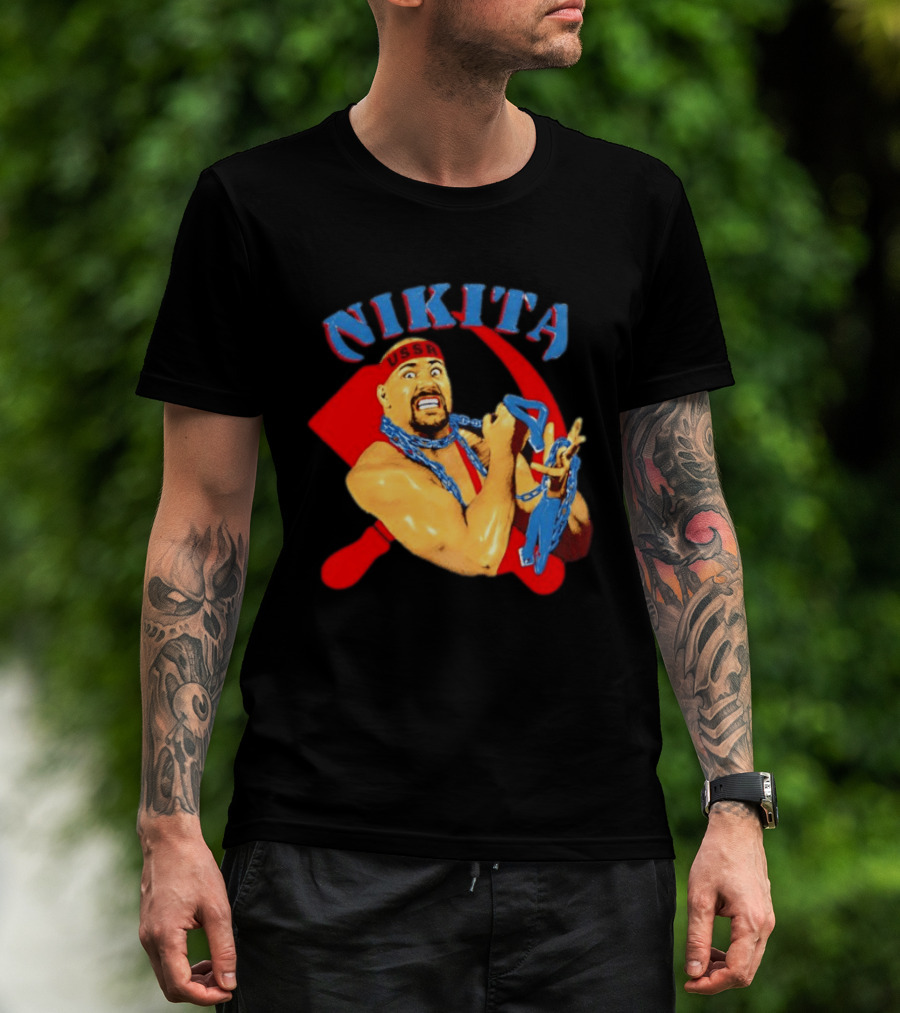 Nikita Koloff USSR Hammer And Sickle NWA Wrestling Pro T-Shirt