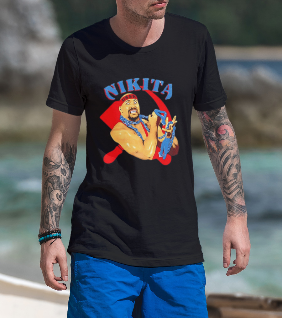 Nikita Koloff USSR Hammer And Sickle NWA Wrestling Pro T-Shirt