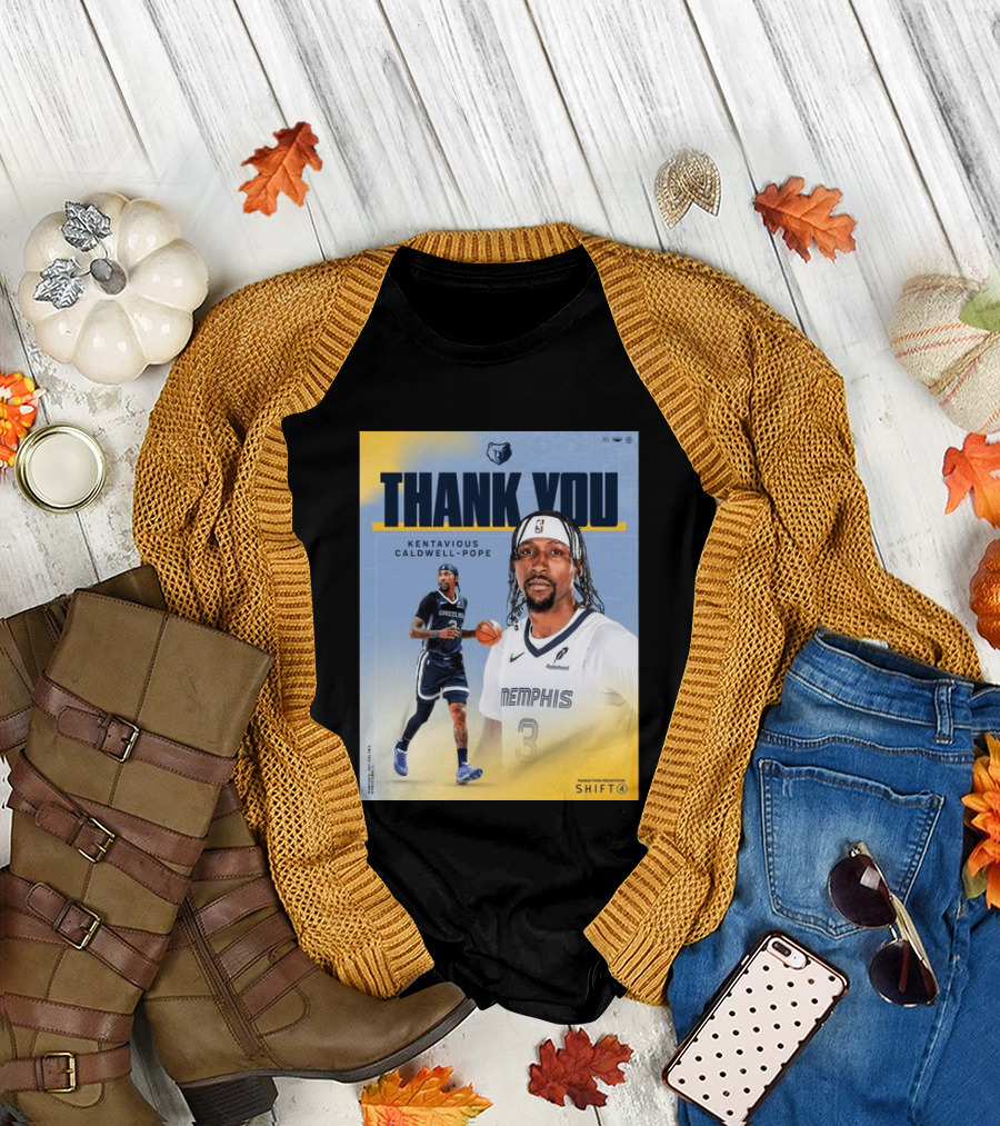 Thank You Kentavious Caldwell Pope Memphis Grizzlies Basketball 3 NBA Fan T-Shirt