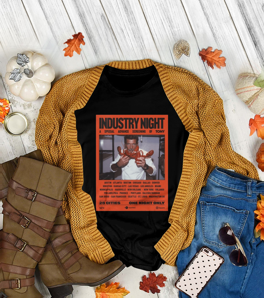 Industry Night A Special Advance Screening Of Tony Live 25 Cities One Night Only T-Shirt