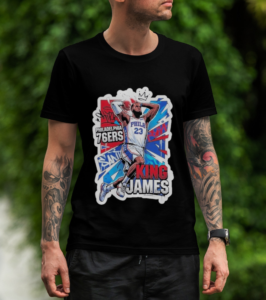 Philadelphia 76ers King James Basketball Fans T-Shirt