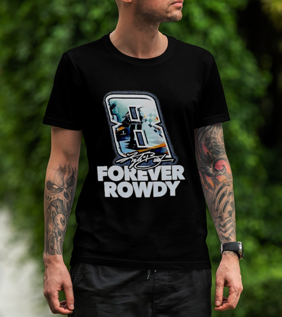 KFB 8 Forever Rowdy NASCAR Racing Plaid T-Shirt