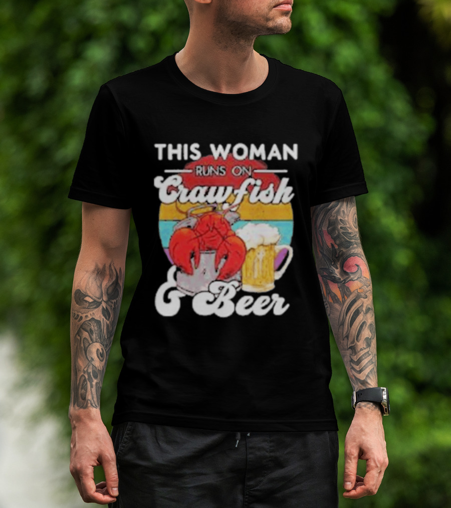 This Woman Runs On Crawfish And Beer With Vintage T-Shirt