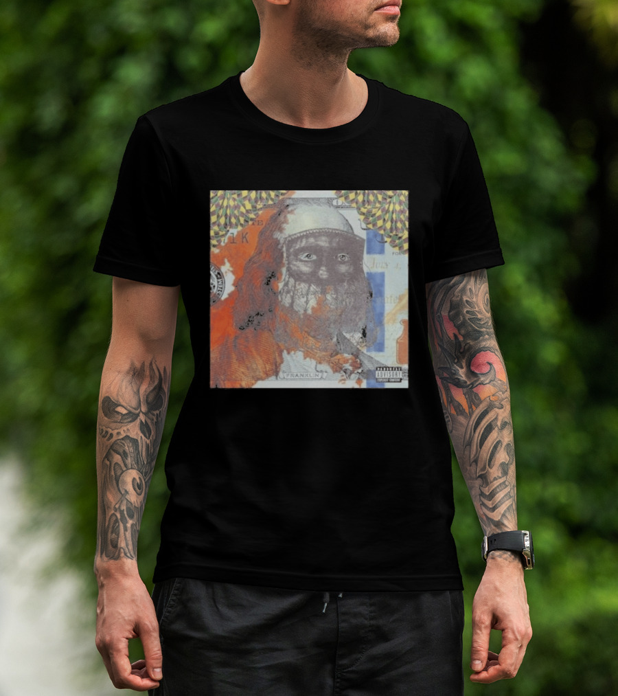 US Vs. Them Franklin Money Mask Art Parental Advisory T-Shirt
