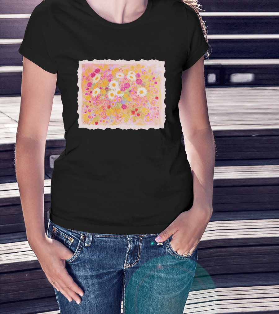 Weeds Are Flowers Too A A Milne Floral Painting With Colorful Blossoms T-Shirt