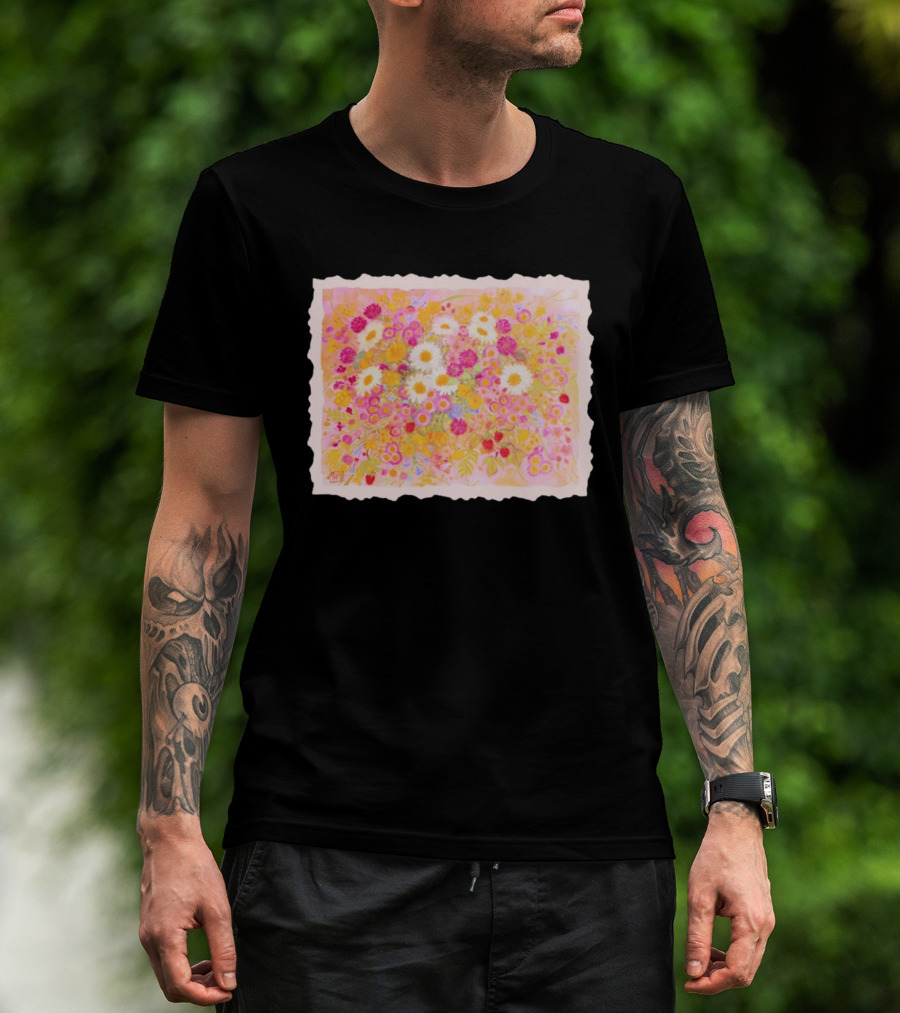 Weeds Are Flowers Too A A Milne Floral Painting With Colorful Blossoms T-Shirt