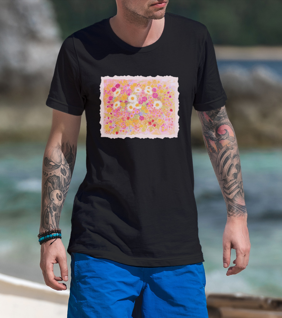 Weeds Are Flowers Too A A Milne Floral Painting With Colorful Blossoms T-Shirt
