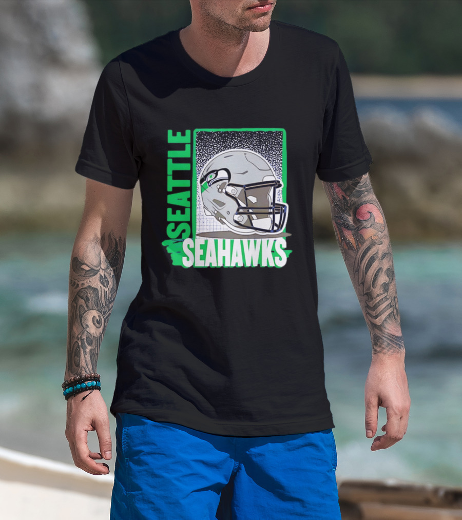 Seattle Seahawks Helmet NFL Football Team Gear T-Shirt