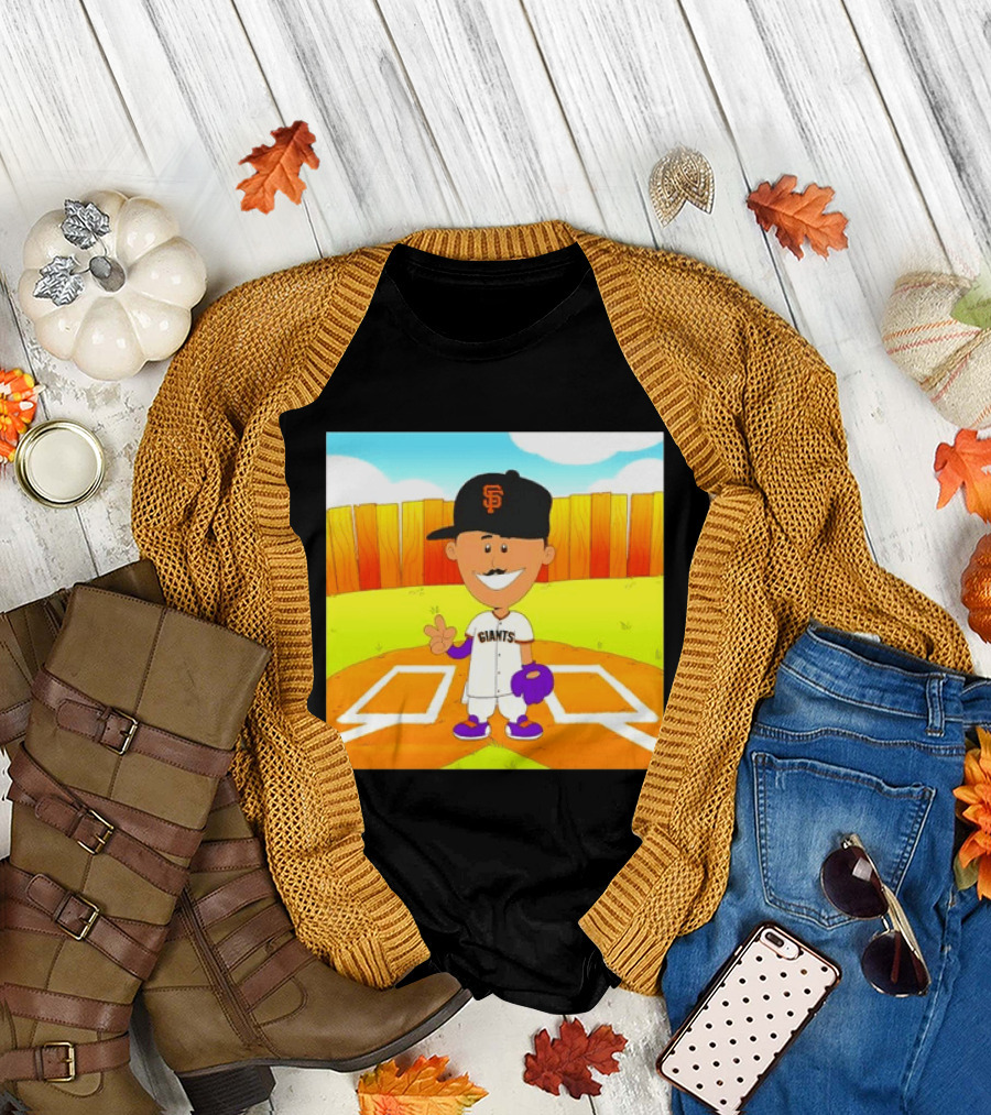 Willy Adames San Francisco Giants Cartoon Player T-Shirt