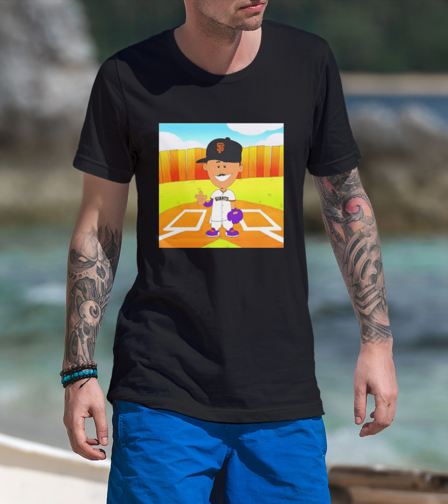 Willy Adames San Francisco Giants Cartoon Player T-Shirt